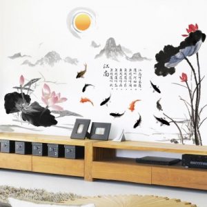 Sticker Paysage Symboles Asiatiques