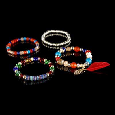 Bracelet Talisman Perles multicolores – Image 3
