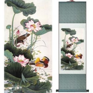 Kakemono Canards Mandarins de l'harmonie
