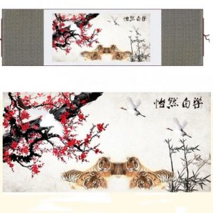 Kakemono Tigres Symboles Asiatiques