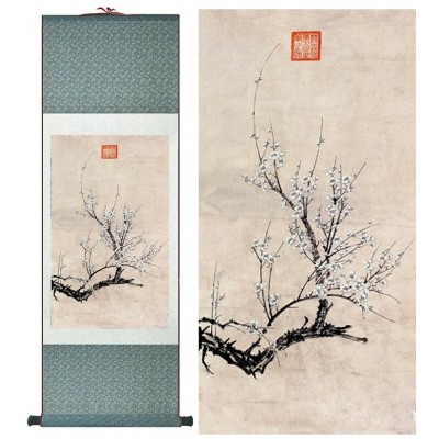 kakemono Sakura blanc