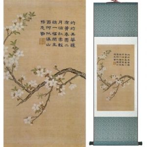 Kakemono Fleurs de cerisier Parchemin