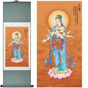 Kakemono Guan Yin Donneuse d'Enfants
