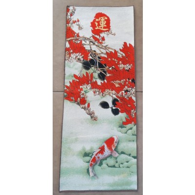 Tangka Tapisserie Poisson Carpe rouge