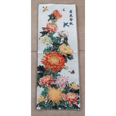 Tangka Tapisserie Dahlia aux Oiseaux