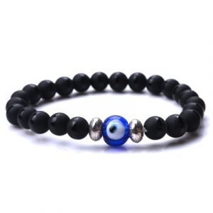 Bracelet Talisman Protecteur en Onyx noir