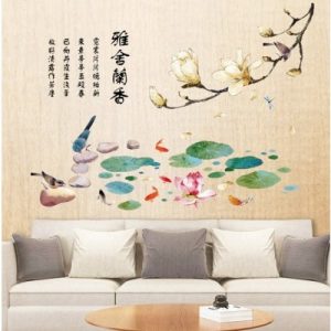 Sticker Fleurs de Magnolia Romantiques