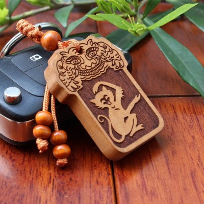 Porte Clés Calligraphie Zodiaque Singe