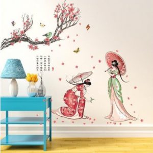 Sticker Fleurs de Cerisier Traditionnelle