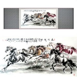 Kakemono Chevaux Fougueux