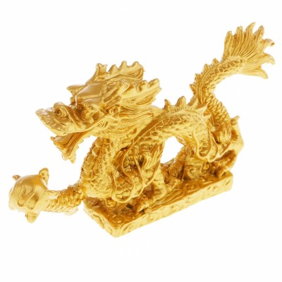 Statue Dragon Sacré doré – Image 2