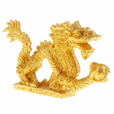 Statue Dragon Sacré doré – Image 3