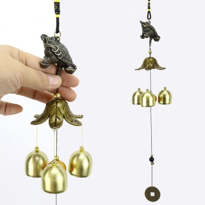Carillon Grenouille de la Richesse 3 Clochettes – Image 2