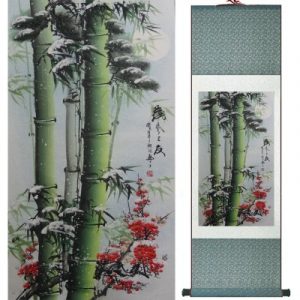 Kakemono Fleurs de Cerisier et Bambous