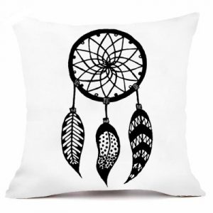 Housse de Coussin Attrape Rêves Noir