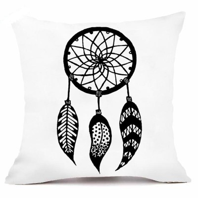 Housse de Coussin Attrape Rêves Noir