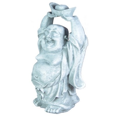 Statue Bouddha Rieur blanc – Image 2