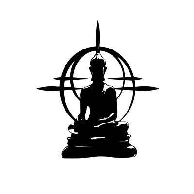 Sticker Grand Bouddha Aura de Lumière – Image 2