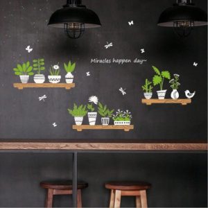 Sticker Etagères Plantes Succulentes