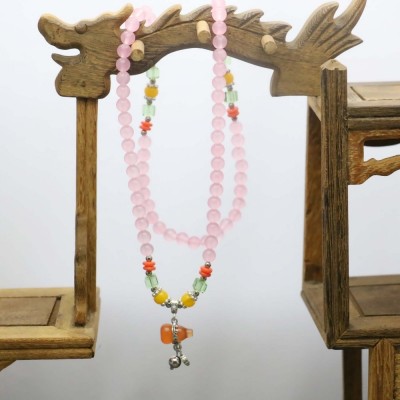 Bracelet Wu lou en Calcédoine rose – Image 3