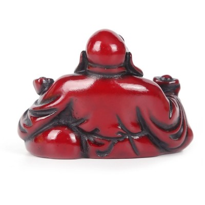 Statue Bouddha Rieur rouge – Image 2