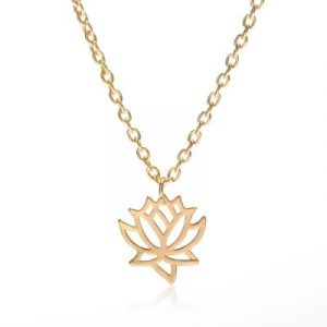 Collier Pendentif Fleur de Lotus
