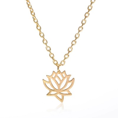 Collier Pendentif Fleur de Lotus