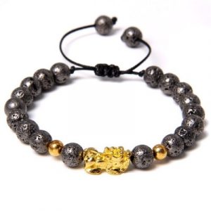 Bracelet Pi Yao Protecteur en Pierre de Lave