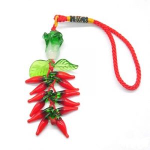 Suspension Piments rouges Pak Choy