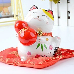 Statue Maneki Neko Wu Lou Tirelire