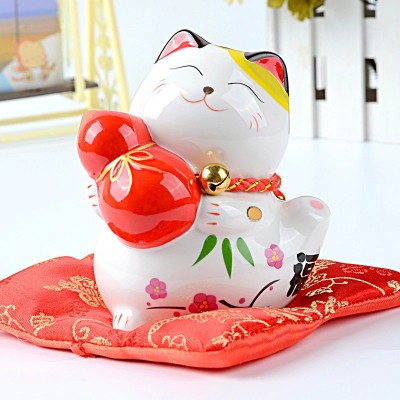 Statue Maneki Neko Wu Lou Tirelire