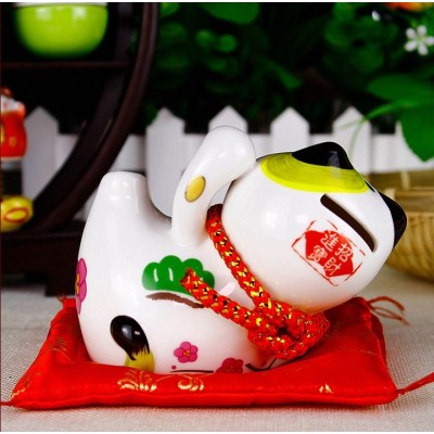 Statue Maneki Neko Bourse de la Fortune Tirelire – Image 2