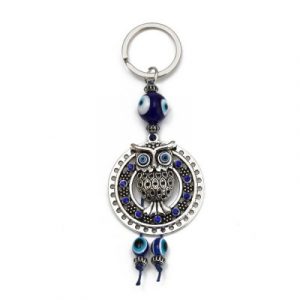 Porte Clés Talisman Hibou sur Soleil
