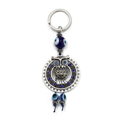 Porte Clés Talisman Hibou sur Soleil