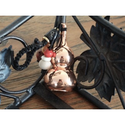 Porte Clés Wu Lou Cuivre rose de la Richesse – Image 3