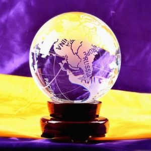 Grande Boule de Cristal Globe Terrestre 120mm