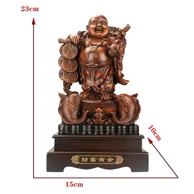 Grande Statue Bouddha aux Carpes Koi – Image 3
