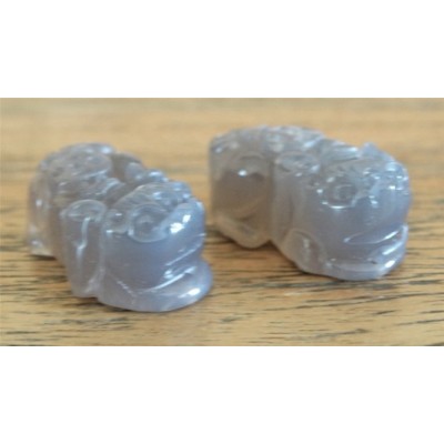 Double Pi Yao en Agate grise – Image 3