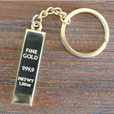 Porte Clés Lingots d'Or de la Prospérité