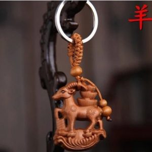 Porte Clés Signe Zodiaque Chinois Chèvre