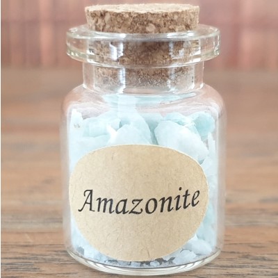 Bouteille Pierres Brutes Amazonite