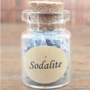 Bouteille Pierres Brutes Sodalite