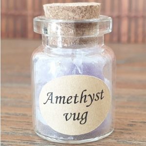 Bouteille Pierres Brutes Eclats de Géode d'Améthyste
