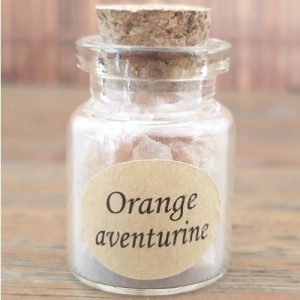 Bouteille Pierres Brutes Aventurine orange