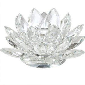 Fleur de Lotus en Cristal blanc