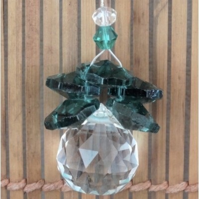 Suspension Cristal Solaire 20mm Cascade vert – Image 2