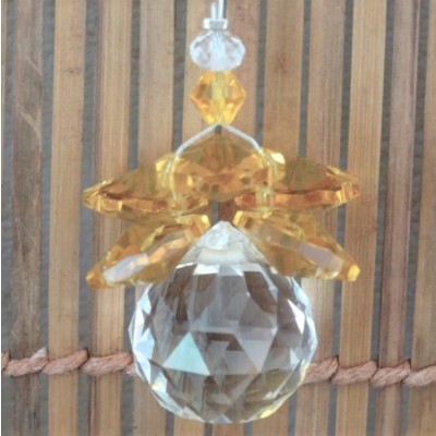 Suspension Cristal Solaire 20mm Cascade jaune – Image 2