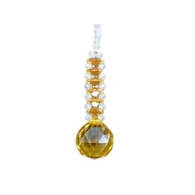 Suspension Cristal Solaire 30mm jaune – Image 2
