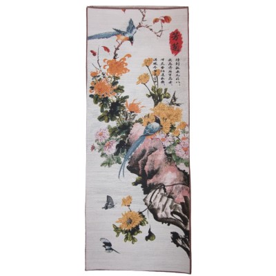Tangka Tapisserie Fleurs Sauvages