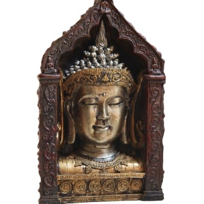 Bouddha de la Méditation Argenté